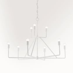 Trilling White Gesso Chandelier