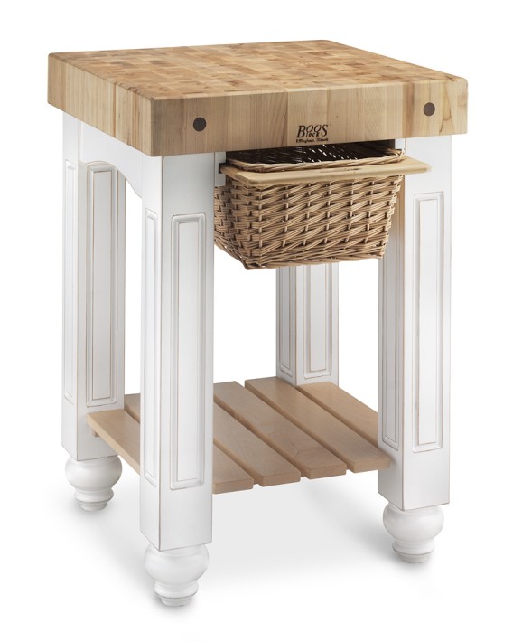 John Boos Gathering Block, Maple, White