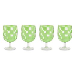 MacKenzie-Childs Outdoor Water Goblets, Set of 4
