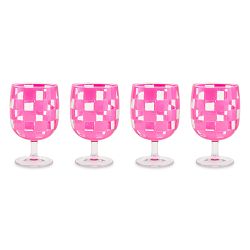 MacKenzie-Childs Outdoor Water Goblets, Set of 4