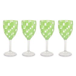 MacKenzie-Childs Outdoor Wine Glasses, Set of 4
