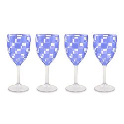MacKenzie-Childs Outdoor Wine Glasses, Set of 4