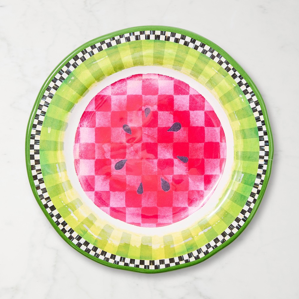 MacKenzie-Childs Watermelon Melamine Salad Plates, Set of 4 - Set of 4