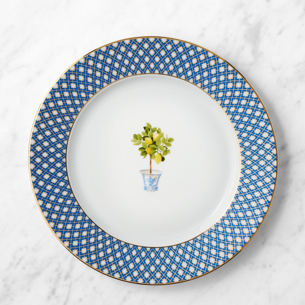 Limone Dinner Plates - Set of 8, Blue