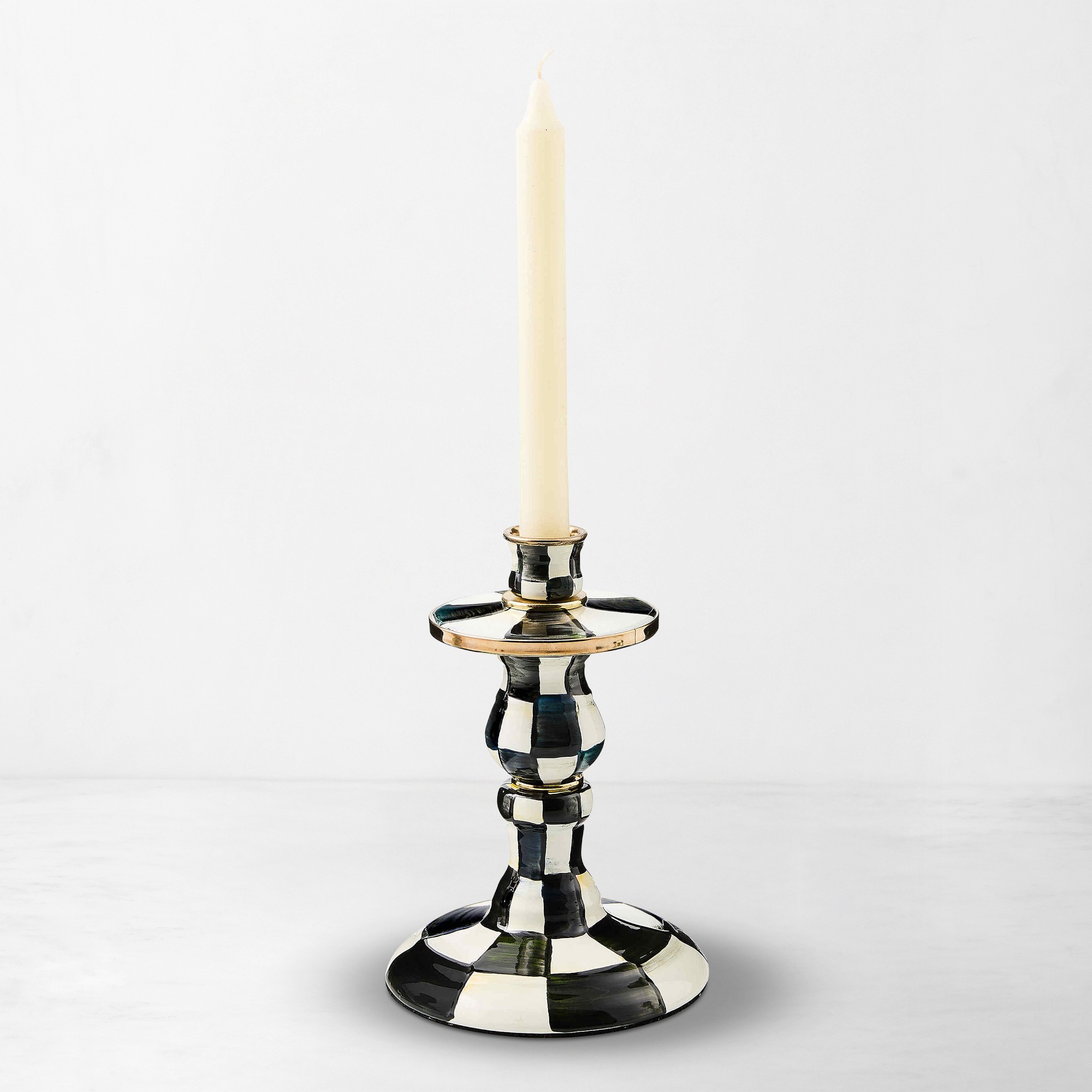 MacKenzie-Childs Courtly Check Taper Holders Simolary simolary.com