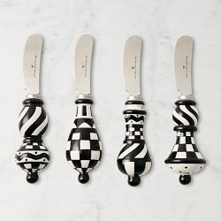 MacKenzie-Childs Courtly Check Cheese Spreaders, Set of 4