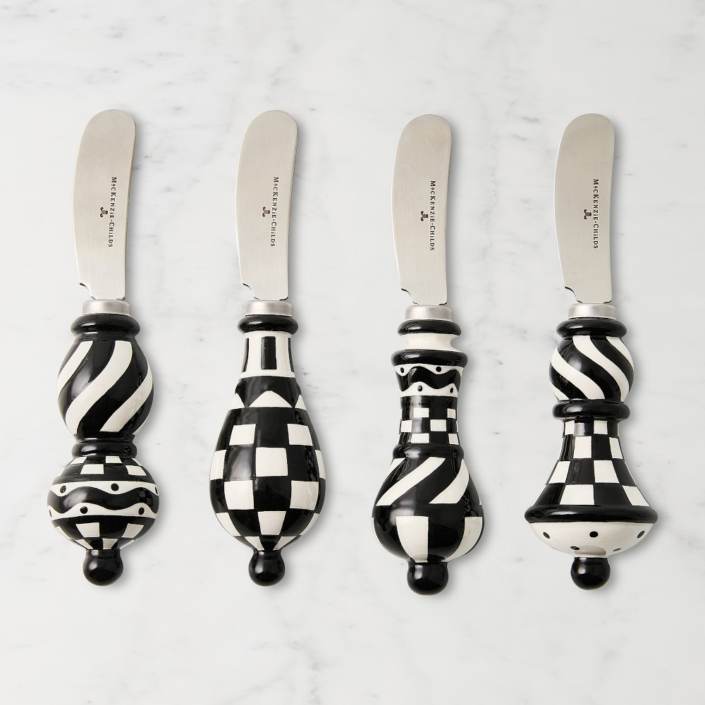 MacKenzie-Childs Courtly Check Cheese Spreaders, Set of 4 - Set of 4