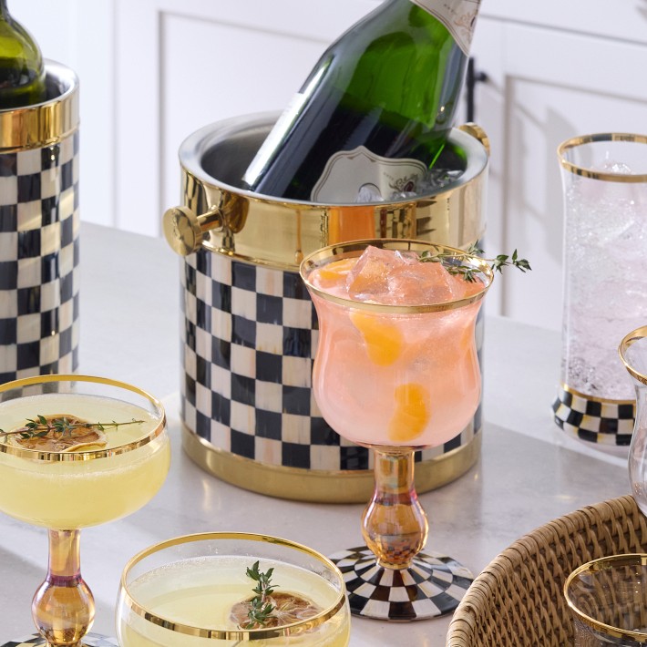 MacKenzie-Childs Courtly Check Ice Bucket | Williams Sonoma