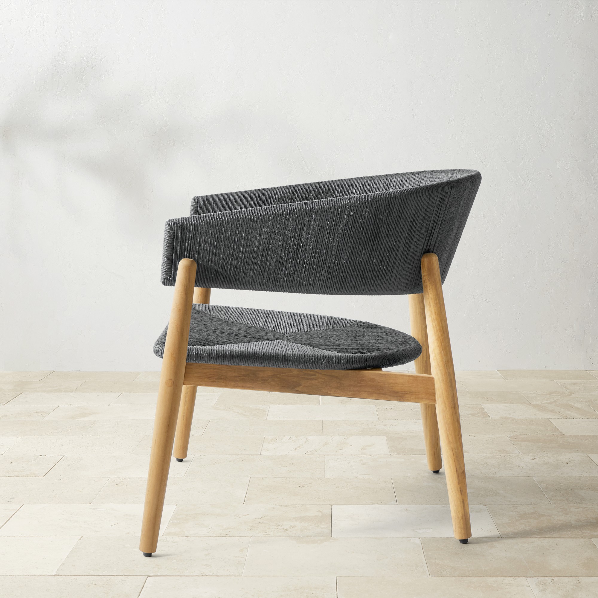 Anders Outdoor Club Chair, Black Sansujyuku sansujyuku.com