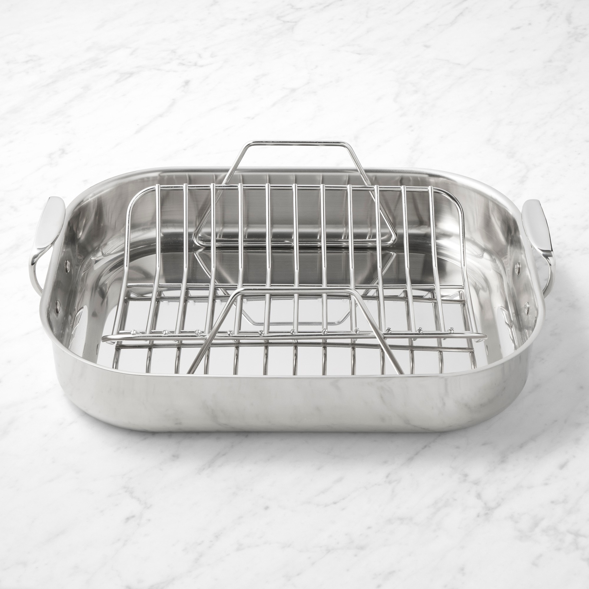 All-Clad Stainless-Steel Roasting Pan with Rack, XXL Simolary simolary.com