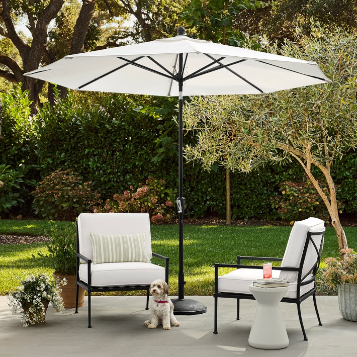 hometrends patio umbrella 12x12ft Best with Sunbrella Fabric, Large Outdoor Cantilever Umbrella, Spectrum Indigo With our ventilated umbrella Walmart] HOMETRENDS 7.5 ft. Round