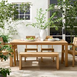 Larnaca Outdoor Teak Extendable Dining Table (72"-118")