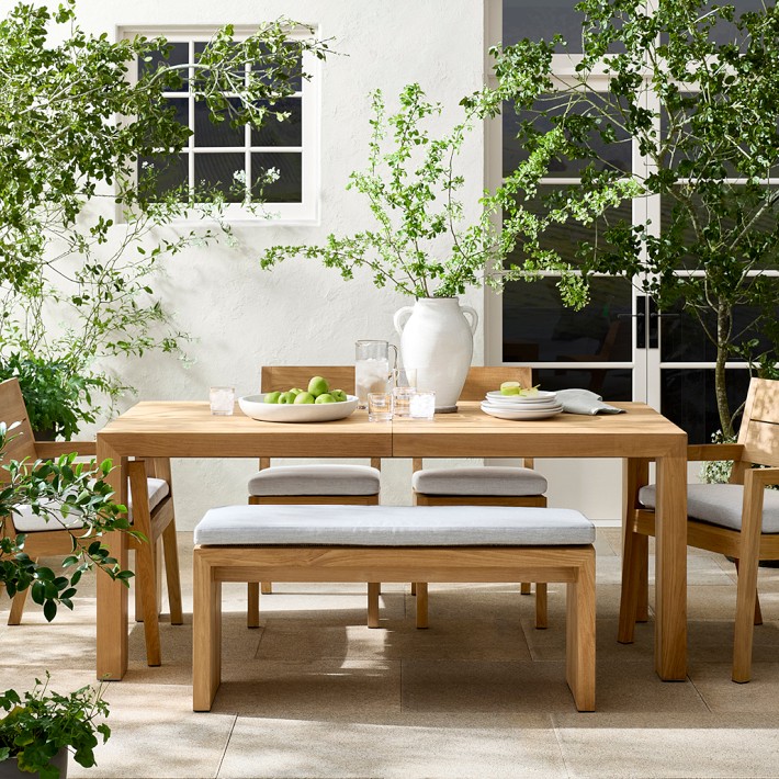 Larnaca Outdoor Teak Coffee Table | Patio Furniture | Williams Sonoma