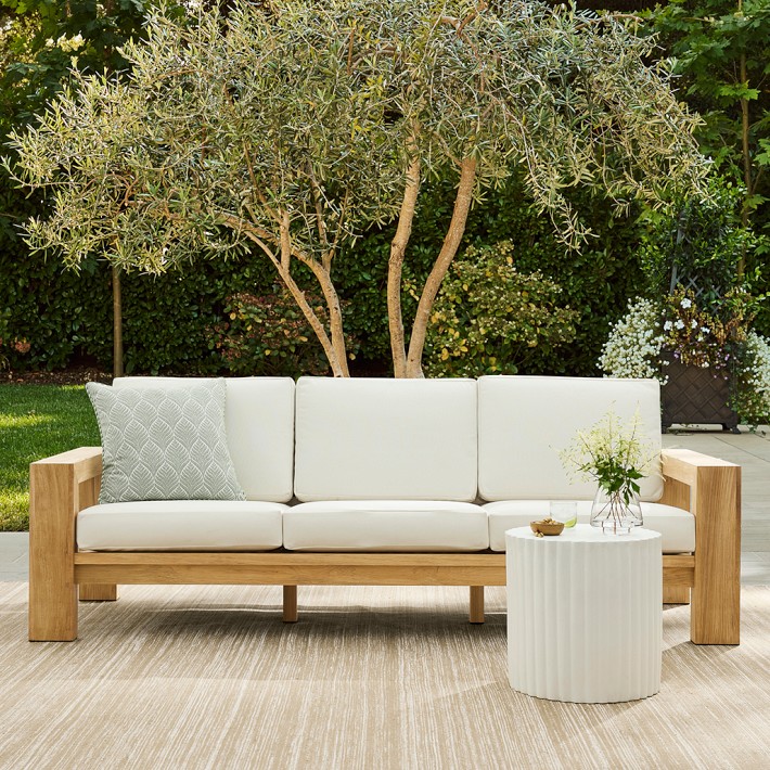 籐編みレザークッションカバー 51cm WILLIAMS SONOMA  larnaca-outdoor-teak-sofa-96-