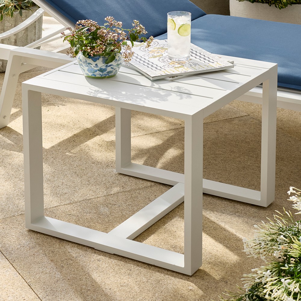 Santa Barbara Outdoor Metal Side Table (20") by Williams Sonoma Home