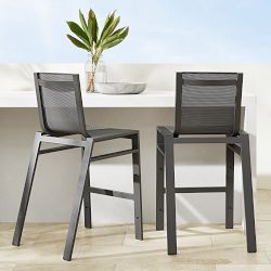 Santa Barbara Outdoor Metal Bar Stool