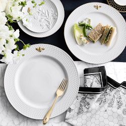 Honeycomb Embossed Dinner Plates