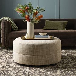 Capri Round Coffee Table Ottoman (36")