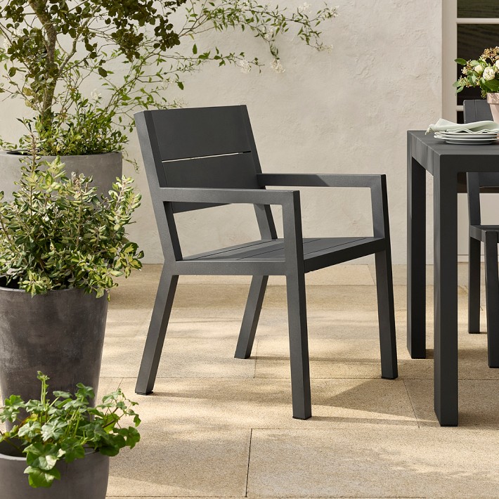 Larnaca Outdoor Metal Dining Armchair | Williams Sonoma