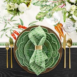 Geometric Check Napkins, Set of 4