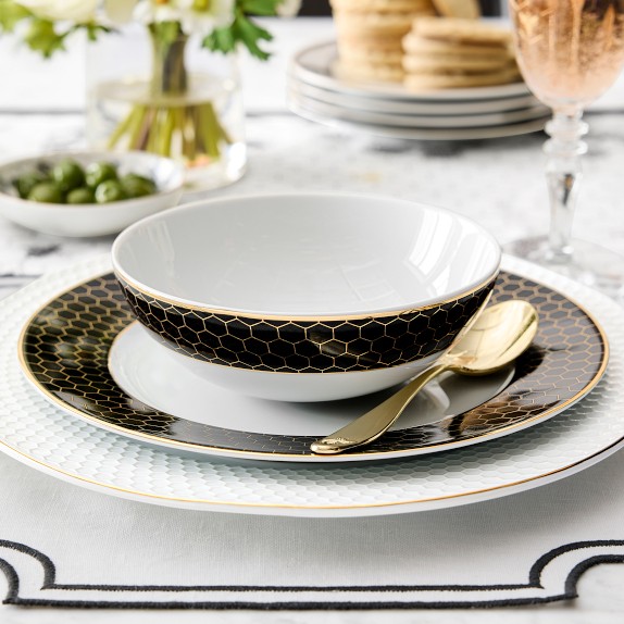Honeycomb Cereal Bowls, 18k Gold | Williams Sonoma