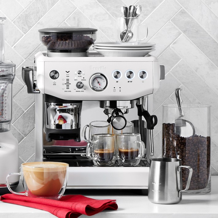 Breville Barista Express Impress Espresso Machine in Brushed