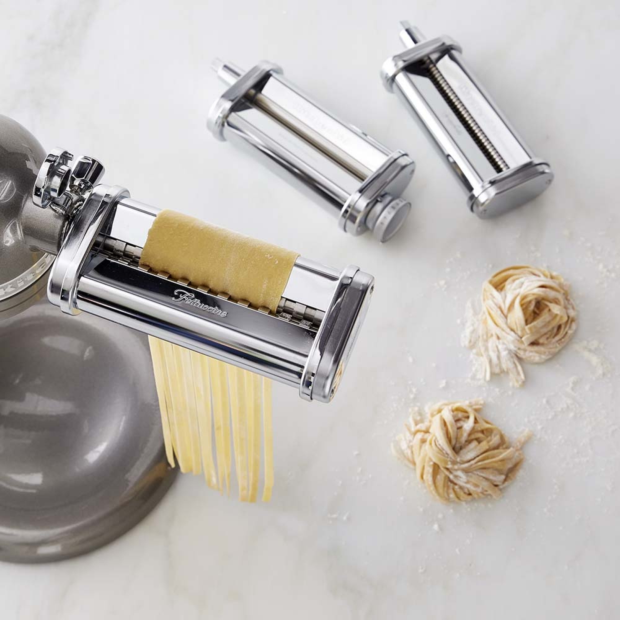 KitchenAid 3-Piece Pasta Roller & Cutter Attachment Set Sansujyuku sansujyuku.com