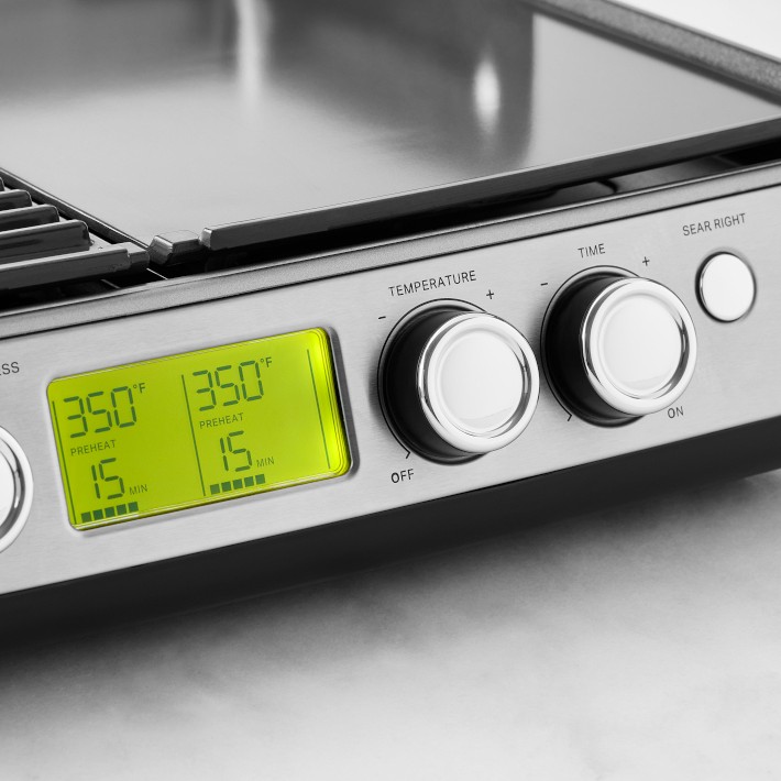 GreenPan™ Premiere Smoke-Less Grill & Griddle | Williams Sonoma