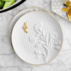 Honeycomb Embossed Appetizer Plates