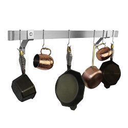 Enclume  Rolled-End Bar Wall-Mounted Pot Rack
