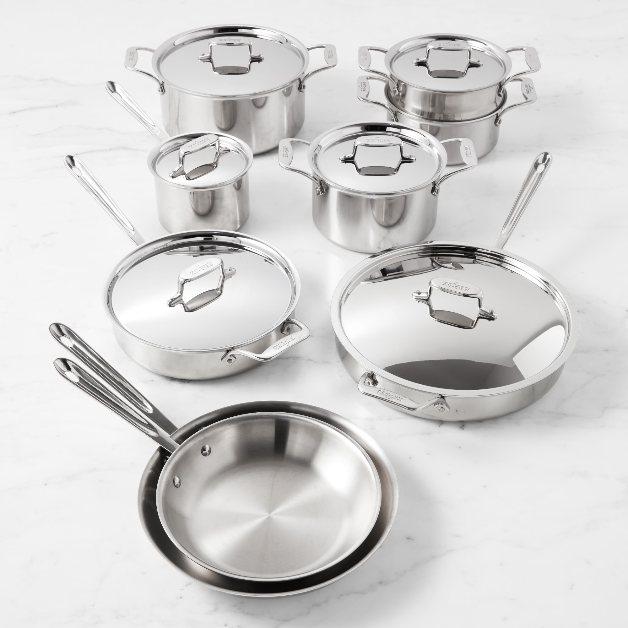 All-Clad D5 Stainless-Steel 15-Piece Cookware Set Sansujyuku sansujyuku.com