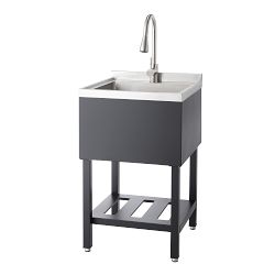 TRINITY® Garage 18"x16"x13" Basin Stainless Steel Utility Sink