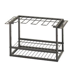 TRINITY® Garage 4-Bay Power Tool Wall Organizer with Shelves