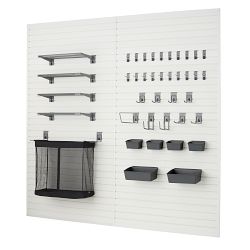 TRINITY® Garage 64 Sq Ft Modular Slatwall 40-Piece Accessory UltimateSet