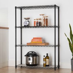 TRINITY® Home 4-Tier Wire Shelving Rack with Liner