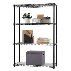 TRINITY® Home 4-Tier Wire Shelving Rack with Liner