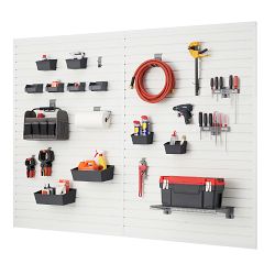 TRINITY® Home Modular Slatwall 24-Piece Accessory Workshop Set