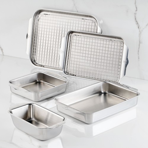 Hestan Provisions OvenBond Stainless-Steel Ovenware, Set of 7 Simolary simolary.com