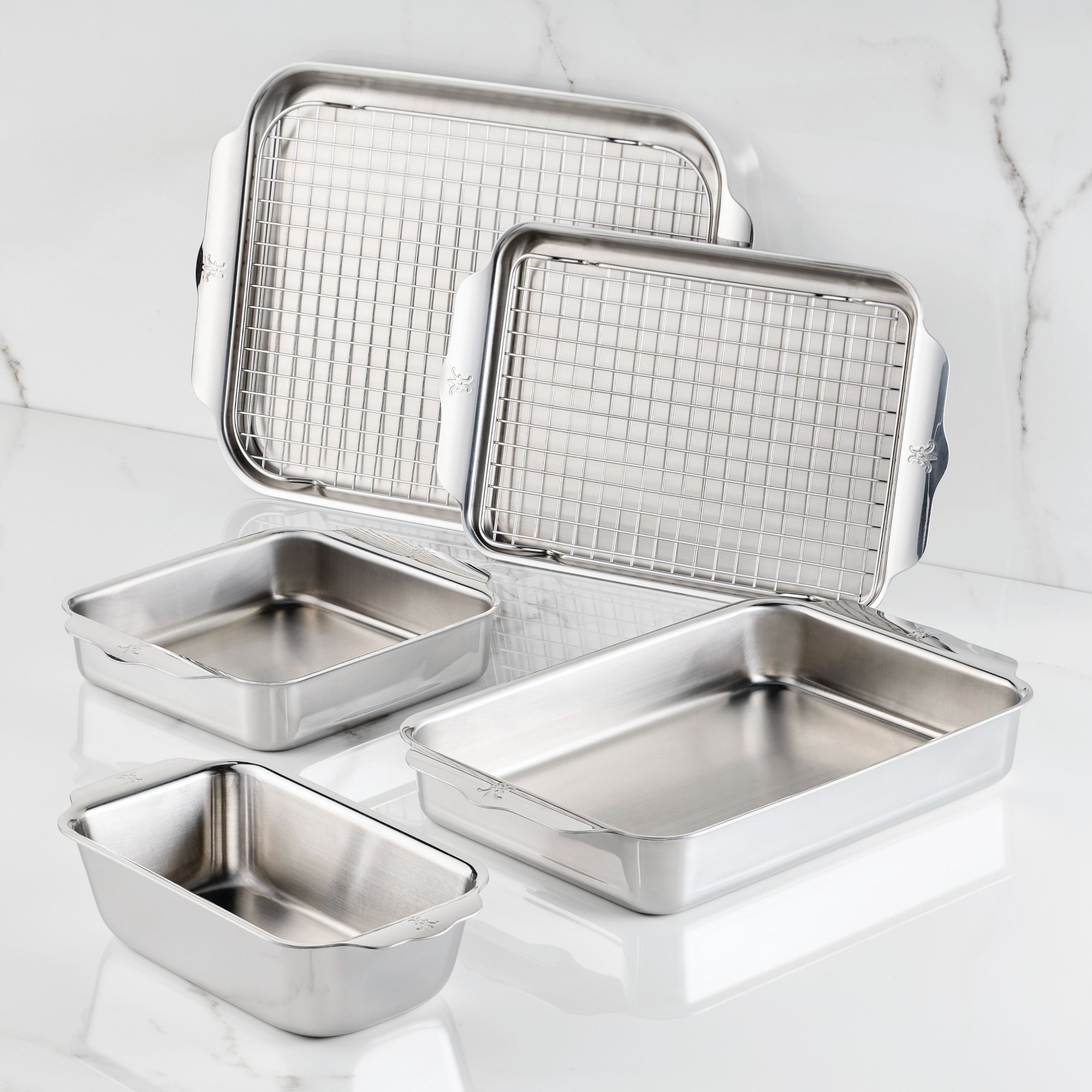 Hestan Provisions OvenBond Stainless-Steel Ovenware, Set of 7 Simolary simolary.com