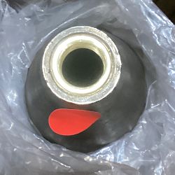 OPEN BOX: Lark Accent Table, Aluminum, Marble, Antique Brass, White