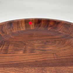 OPEN BOX:Pedestal Fruit Bowl, Walnut