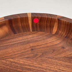 OPEN BOX:Pedestal Fruit Bowl, Walnut
