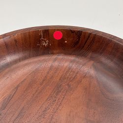 OPEN BOX: Hold Everything Two-Tiered Fruit Bowl, Walnut