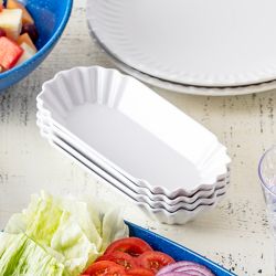 Fortessa Paper Melamine Hot Dog Plates, Set of 6