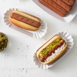 Fortessa Paper Melamine Hot Dog Plates, Set of 6