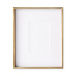 OPEN BOX:Polished Nickel Gallery Frames with Antique Brass, 4" X 6"