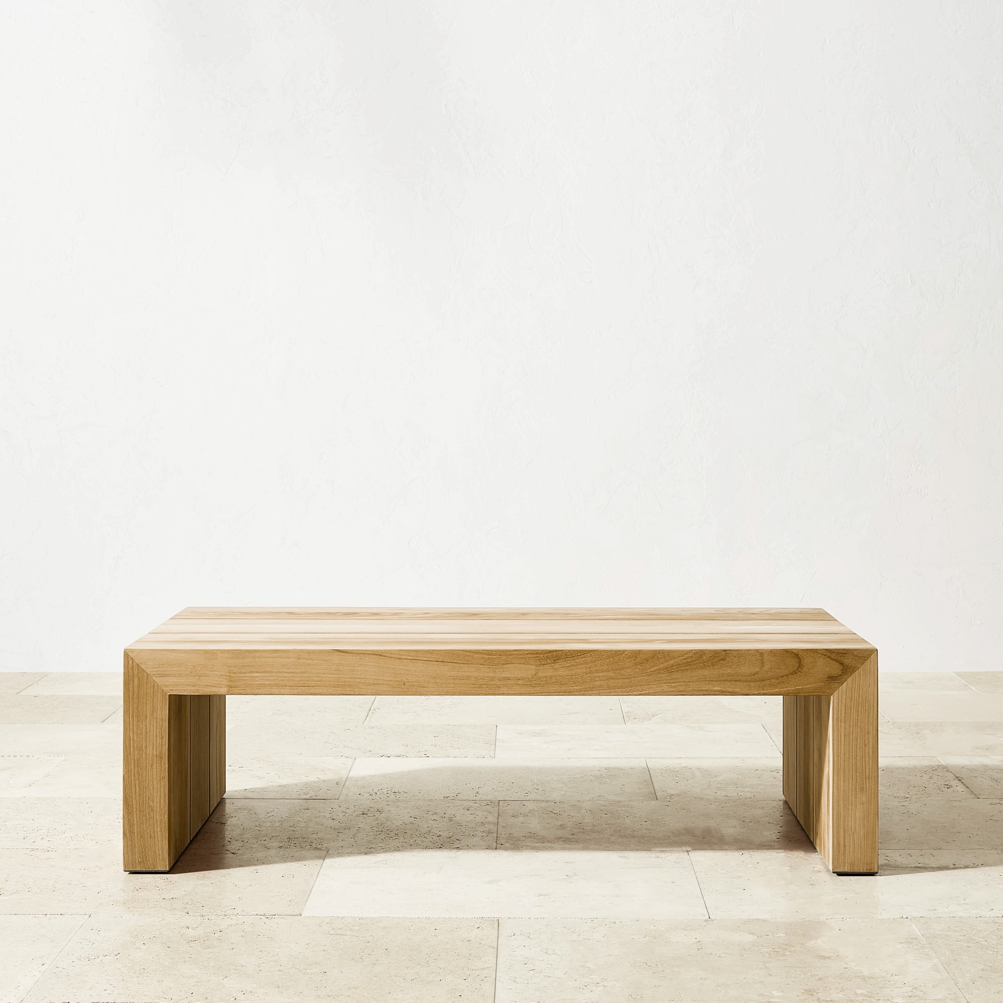 Larnaca Outdoor Teak Coffee Table (48″) Sansujyuku sansujyuku.com