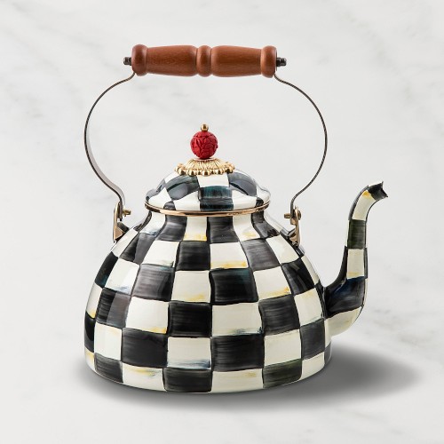 MacKenzie-Childs Courtly Check Tea Kettle Simolary simolary.com