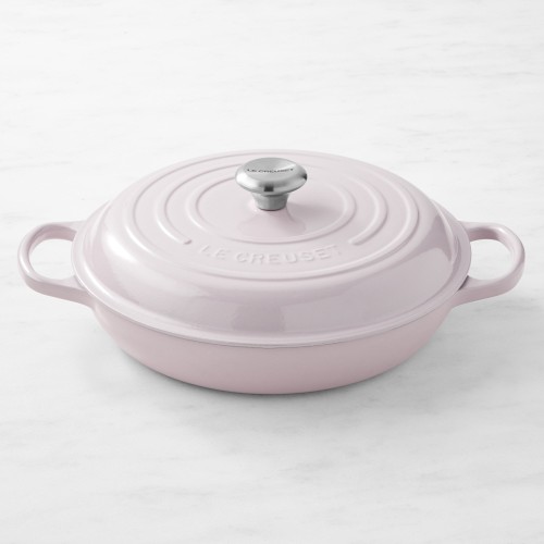 Le Creuset Signature Enameled Cast Iron Braiser, 3.5-Qt., Shallot