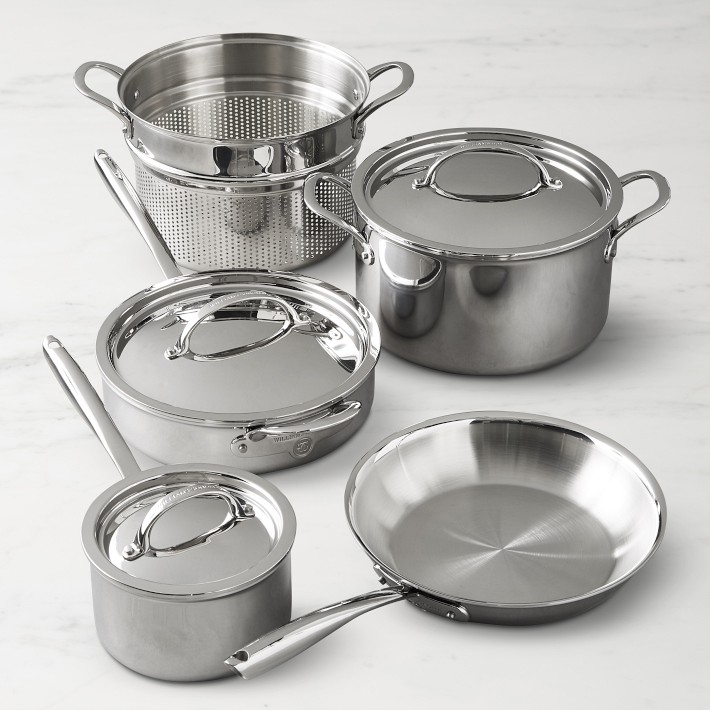 Williams Sonoma Thermo-clad™ Stainless-Steel 8-Piece Cookware Set